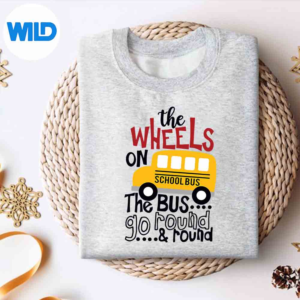 Alternative view of Back To School The Wheels On The Bus Toddler Great Wonderful Silhouette SVG PNG