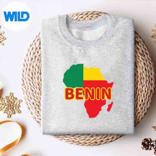 BeninBeninesePrideFlagMapAfricaPrintsweater