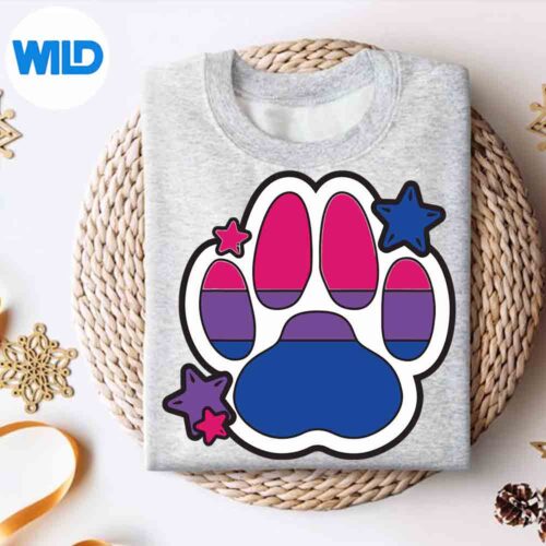 BisexualFurryPawLgbtqMonthGayRightsPrideWeeksweater