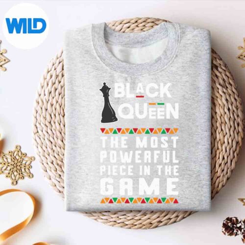 BlackQueenPowerfulChessPieceAfricanPridesweater