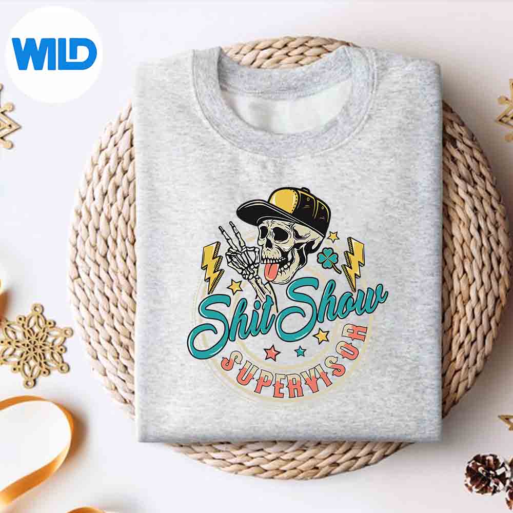 Cool Shit Show Supervisor Skull Hilarious Vintage For Adults SVG PNG Download 2 Cool Shit Show Supervisor Skull Hilarious Vintage For Adults SVG PNG Download - Image 2