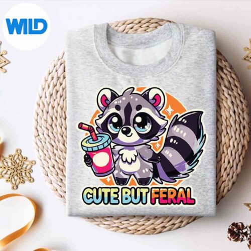 Cute But Feral Toddler Raccoon Cut File 4 CuteButFeralToddlerRaccoonsweater
