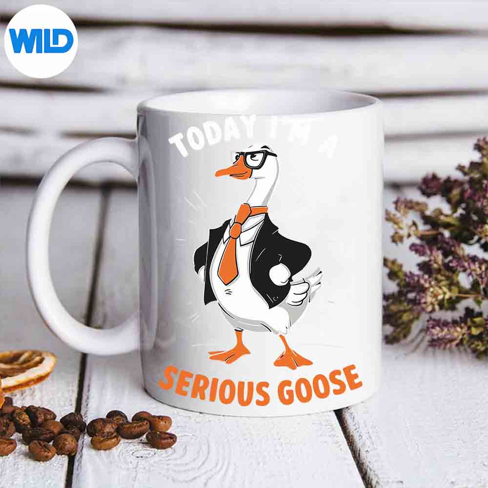 Cute Goose Today Im A Serious Goose For SVG PNG Digital Download 7 CuteGooseTodayImASeriousGooseFormug