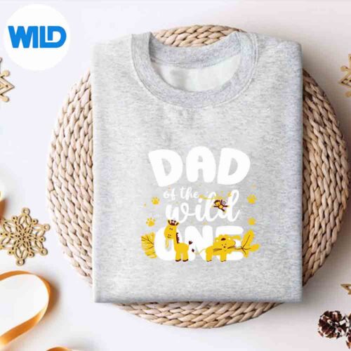 DadOfTheWildOneFatherZooSafariJungleAnimalsweater