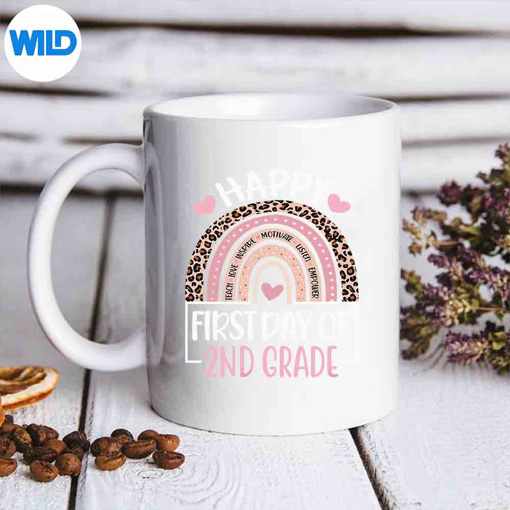 First Day Of Grade Back To School Leopard Teach Digital Download