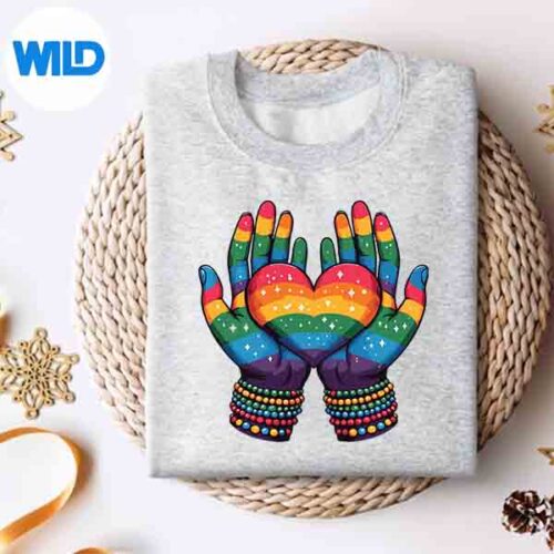 GayPrideLgbtRainbowFlagTHeartUnitysweater