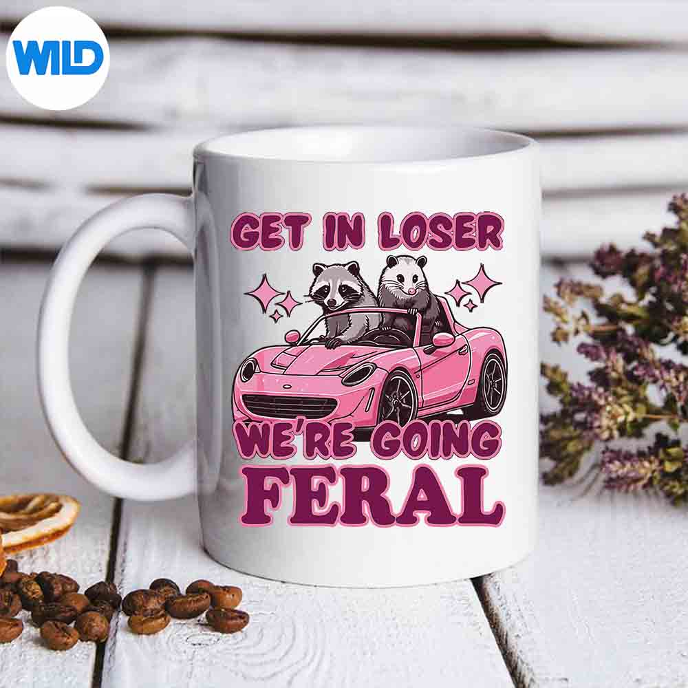 GetInLoserWereGoingFeralRaccoonOpossumMememug