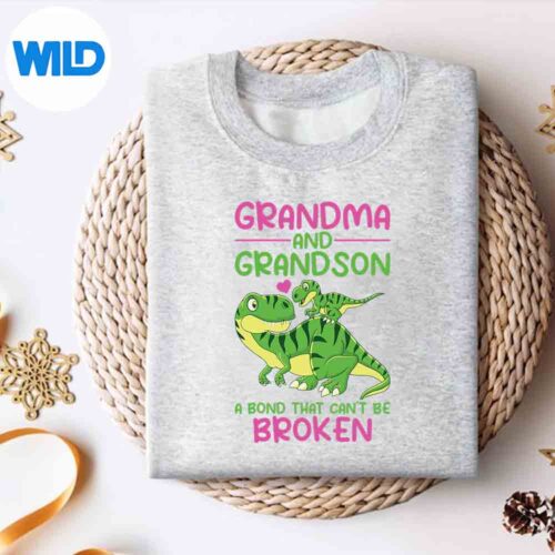 GrandmaAndGrandsonABondThatCantBeBrokenDinosaurssweater