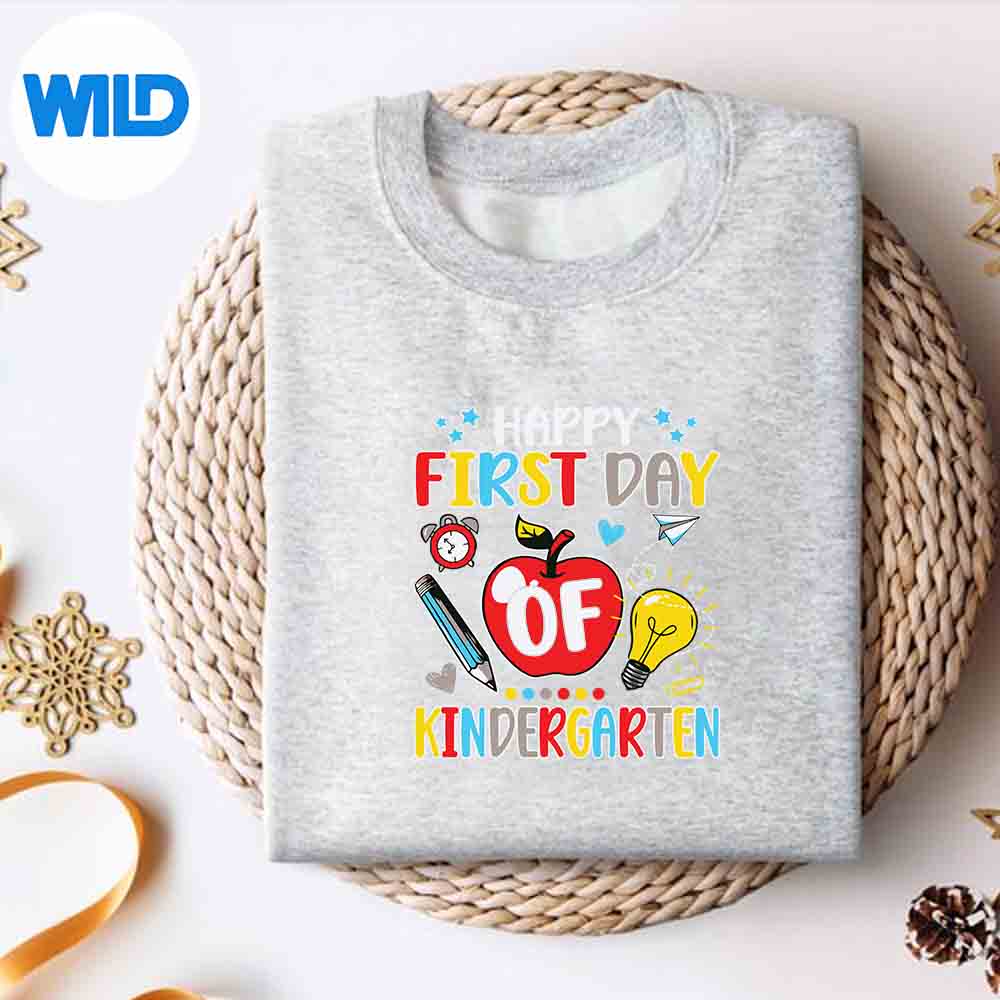 Alternative view of Happy Day Of Kindergarten Back To School Teacher Student SVG PNG