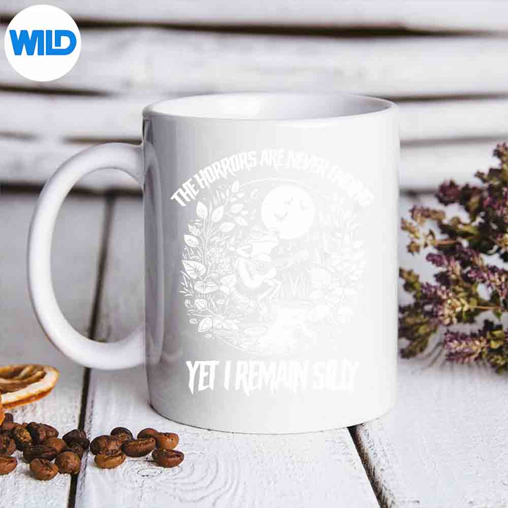 HorrorsAreNeverEndingYetIRemainSillyFrogmug