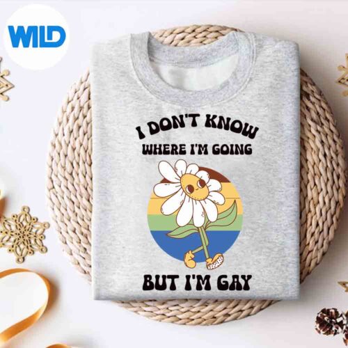 I Dont Know Where Im Going But Im Gay Lgbt Pride SVG PNG 4 IDontKnowWhereImGoingButImGayLgbtPridesweater