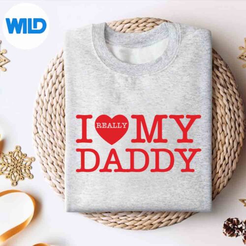 I Heart Love Daddy Fathers Day Valentines Dads Keen Great Digital Design 4 IHeartLoveDaddyFathersDayValentinesDadsKeenGreatsweater