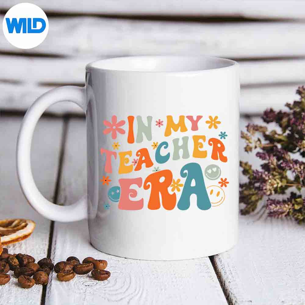 In My Teacher Era First Day Of School Back To School Retro Terrific Excited Digital Design