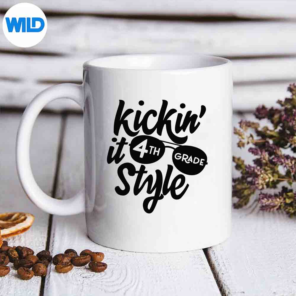 Kickin It Grade Style Back To School Teacher PNG SVG for Cricut