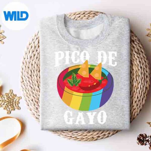 Lgbt Pride Pico De Gayo Gallo Rainbow Flag Support Vector Design 4 LgbtPridePicoDeGayoGalloRainbowFlagSupportsweater