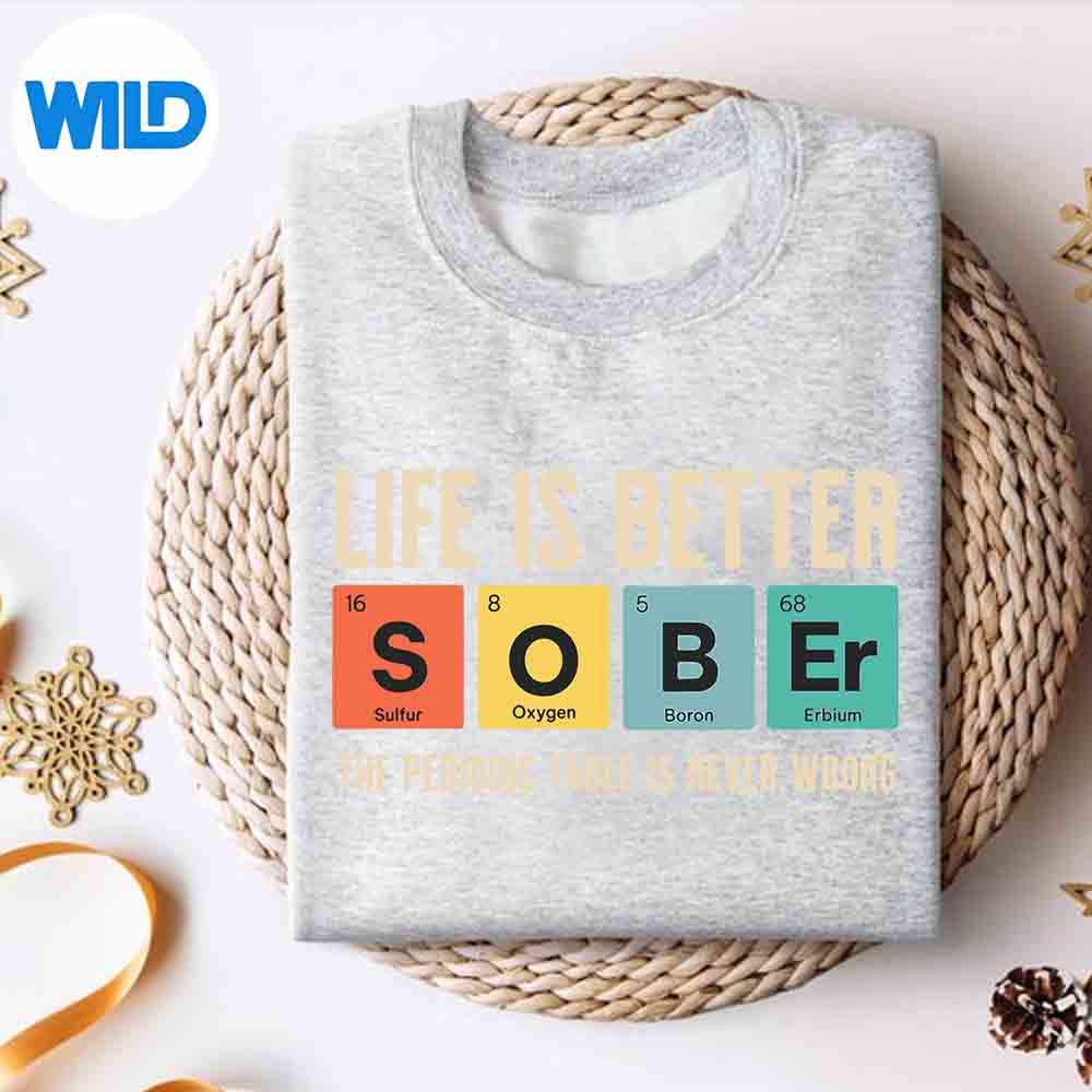 Recovery Sobriety Life Is Better Sober Periodic Table Cut File 2 Recovery Sobriety Life Is Better Sober Periodic Table Cut File - Image 2