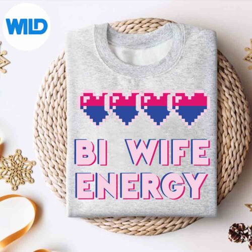 #VALUE! 4 RetroBiWifeEnergyLgbtPrideBisexualFlagGayMarriagesweater