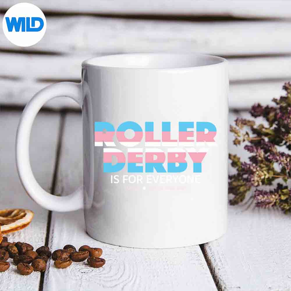 Roller Derby Transgender Pride Flag SVG PNG Digital Download