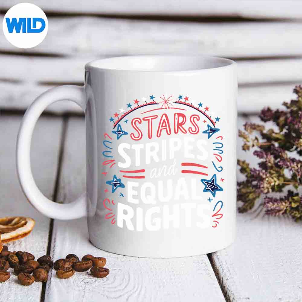 Stars Stripes And Equal Rights Of July Cut File