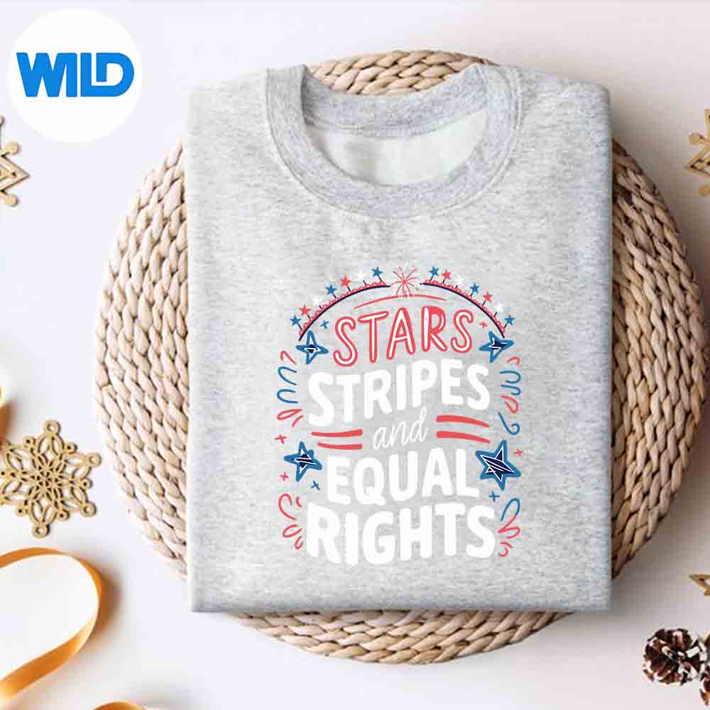 Alternative view of Stars Stripes And Equal Rights Of July Cut File