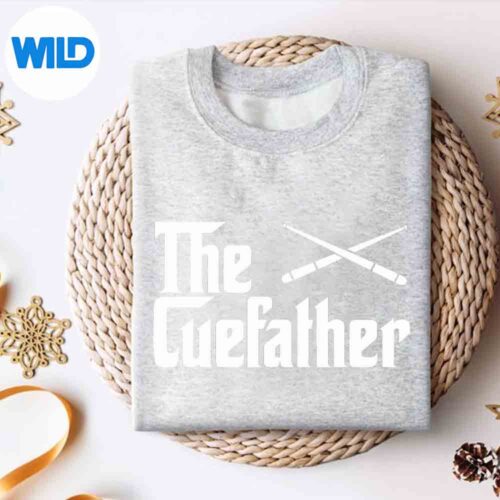 The Cue Father Pool Billiards Player SVG PNG Download 4 TheCueFatherPoolBilliardsPlayersweater