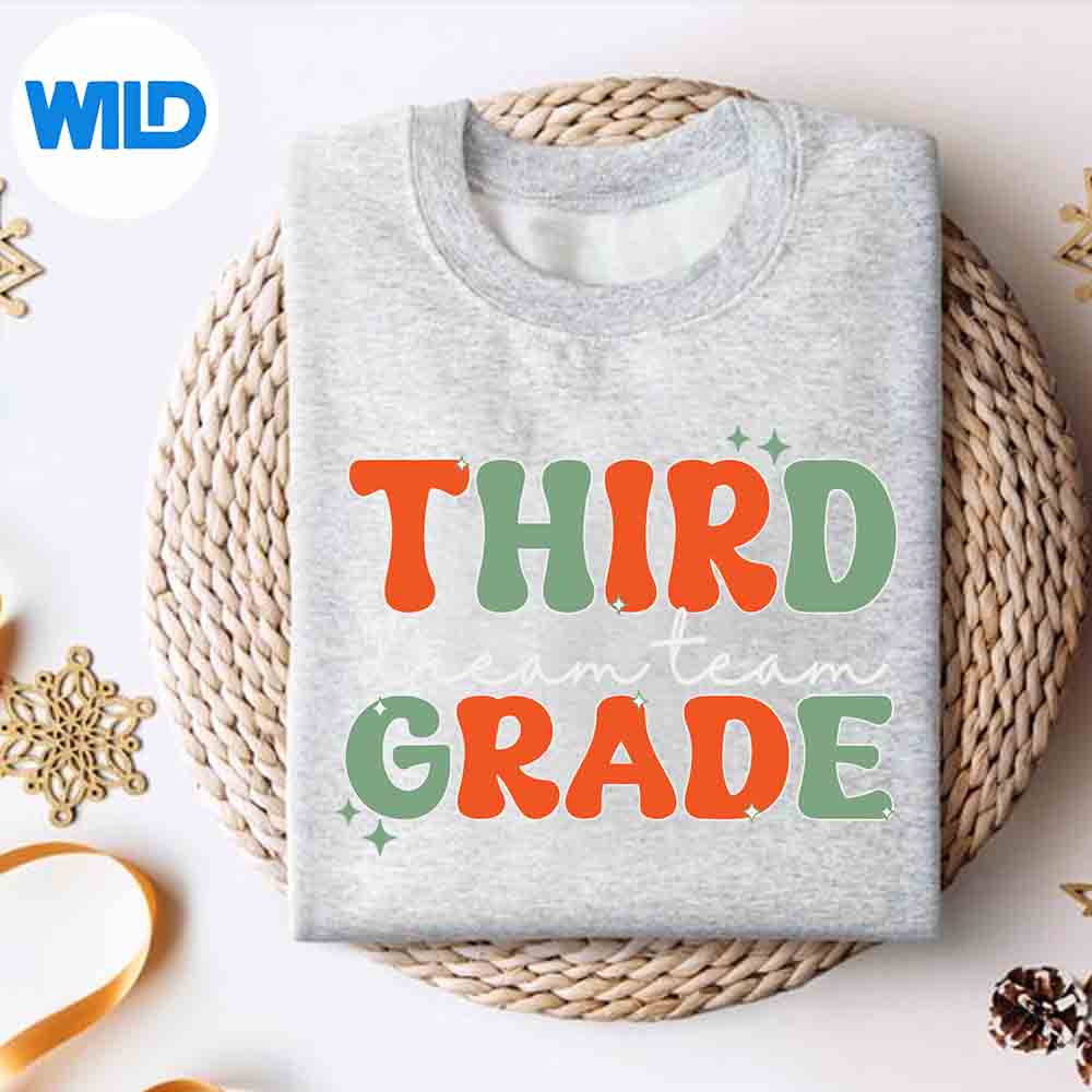 Third Grade Dream Team Teacher Appreciation Back To School Silhouette SVG PNG