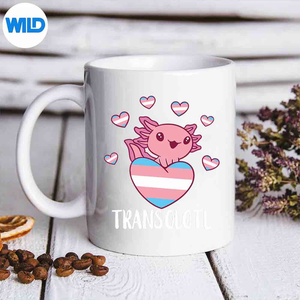 Transgender Happy Axolotl Lgbtq Trans Pride Equality Digital Download