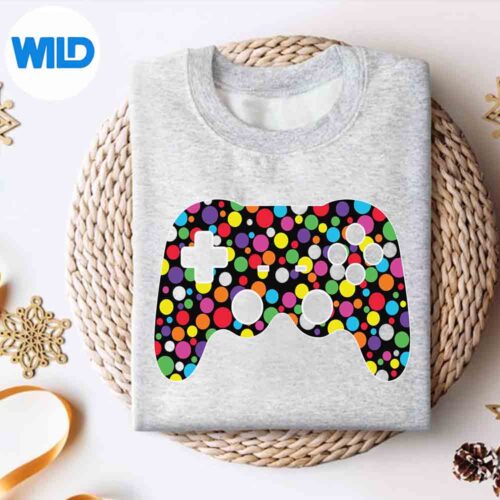 Colorful Game Controller Happy International Dot Day Digital Design 4 ColorfulGameControllerHappyInternationalDotDaysweater