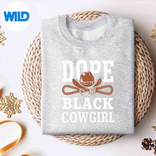 DopeBlackCowgirlAfricanCowgirlBlackHistoryJuneteenthsweater