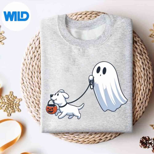 Ghost Walking Dog Ghost Dog Halloween Night SVG Cut File 4 GhostWalkingDogGhostDogHalloweenNightsweater