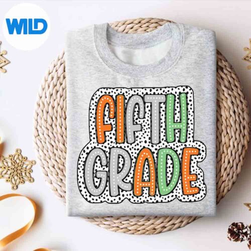 Grade Back To School Dalmatian Dots Teacher Student SVG PNG Download 4 GradeBackToSchoolDalmatianDotsTeacherStudentsweater