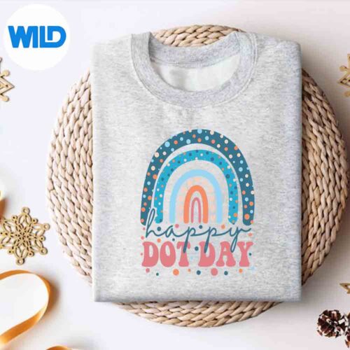 Happy Dot Day Cute Rainbow International Dot Day SVG PNG Download 4 HappyDotDayCuteRainbowInternationalDotDaysweater