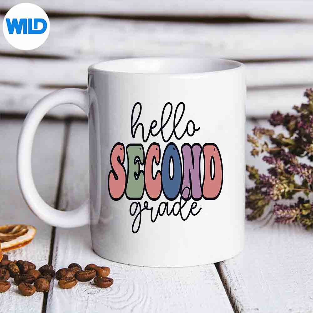 Hello Second Grade Team Grade Back To School SVG PNG Download