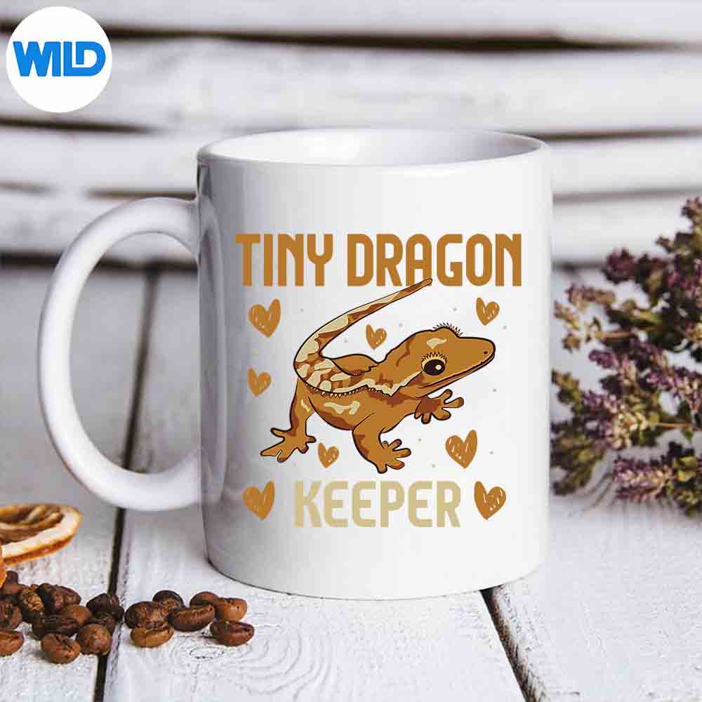 HerpetologistTinyDragonKeeperCrestedGeckomug