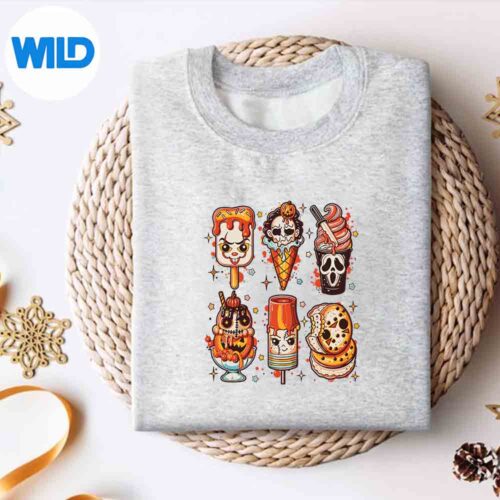 Horror Movie Summer Popsicle Halloween Ice Cream Summerween Silhouette SVG PNG Cut File 4 HorrorMovieSummerPopsicleHalloweenIceCreamSummerweensweater