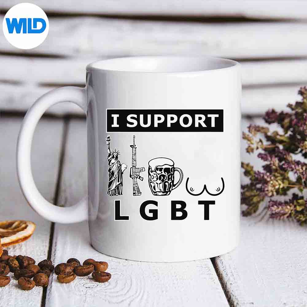 ISupportLgtbLibertyGunsBeerTitsParodymug