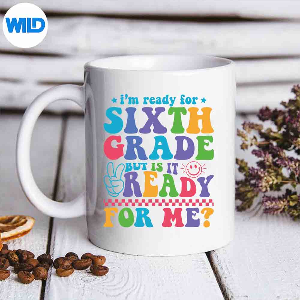 Im Ready For Sixth Grade But Is It Ready Teachers Silhouette SVG PNG Cut File
