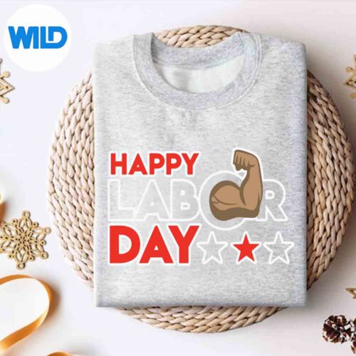 Labor Day For Worker Strong Muscle Arm Holiday SVG PNG Digital Design 4 LaborDayForWorkerStrongMuscleArmHolidaysweater
