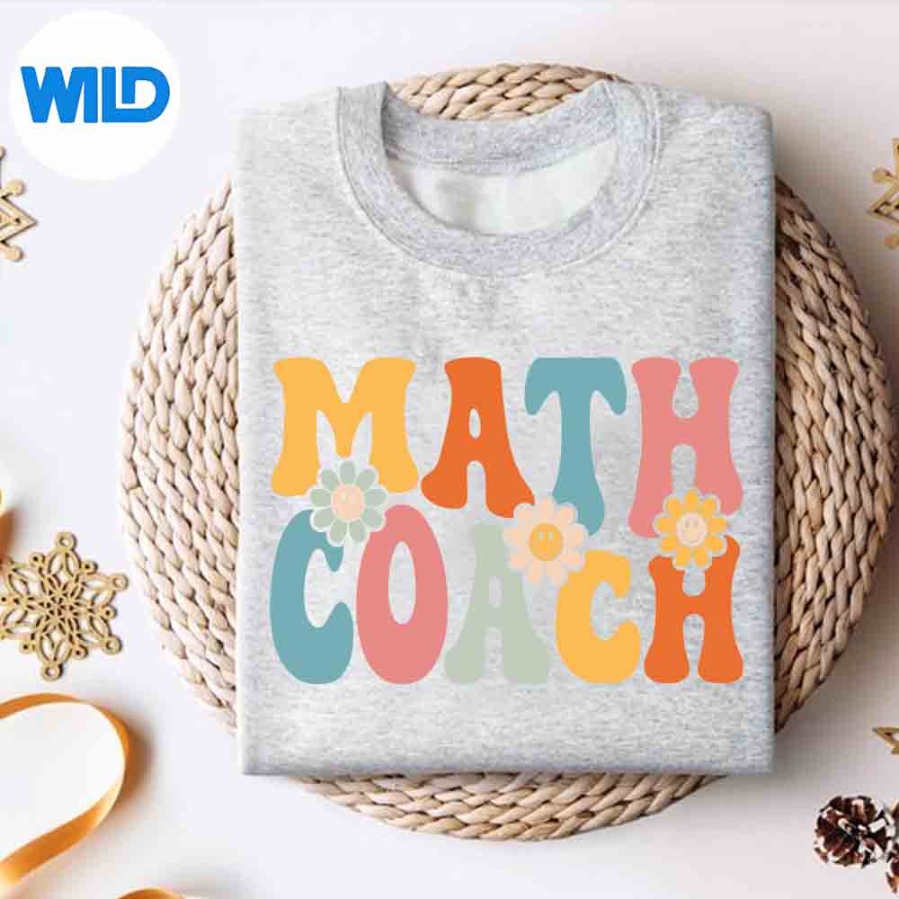 Alternative view of Math Coach Back To School Teachers Students Cut File