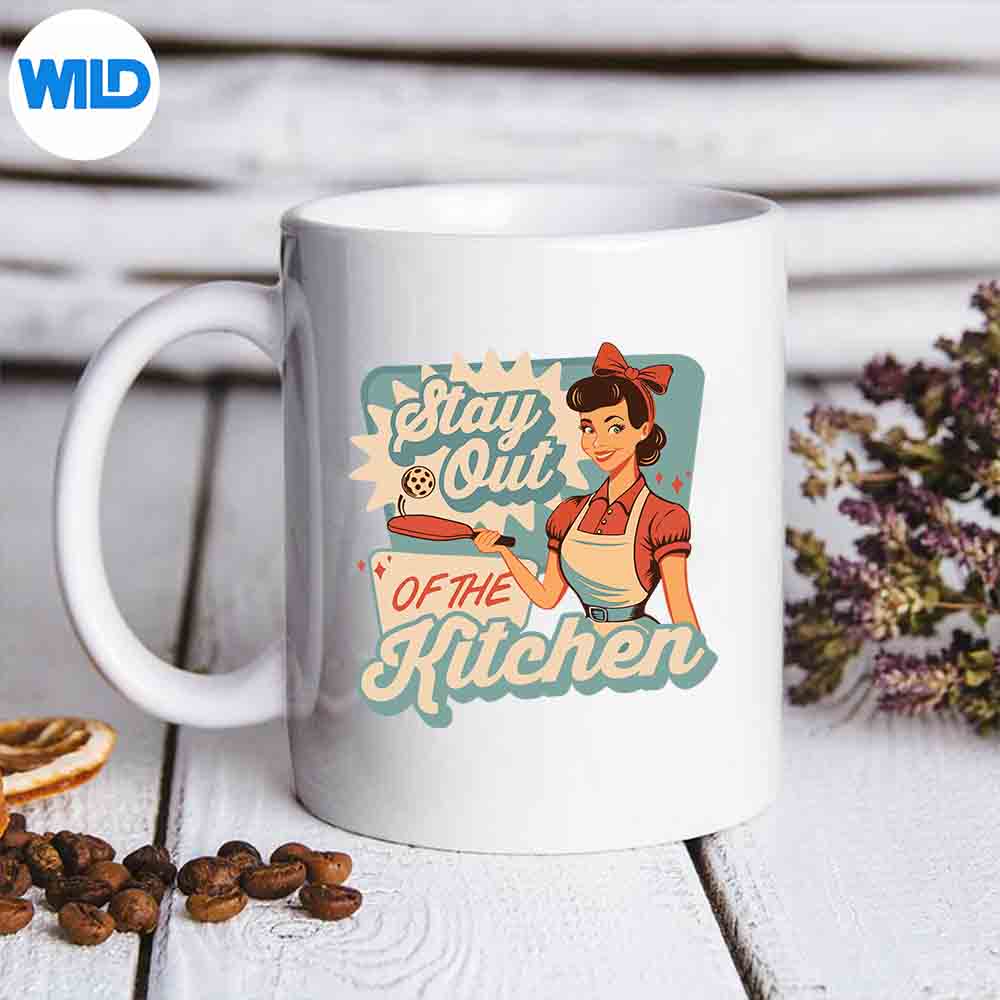 PickleballVintageStayOutOfTheKitchenRetromug