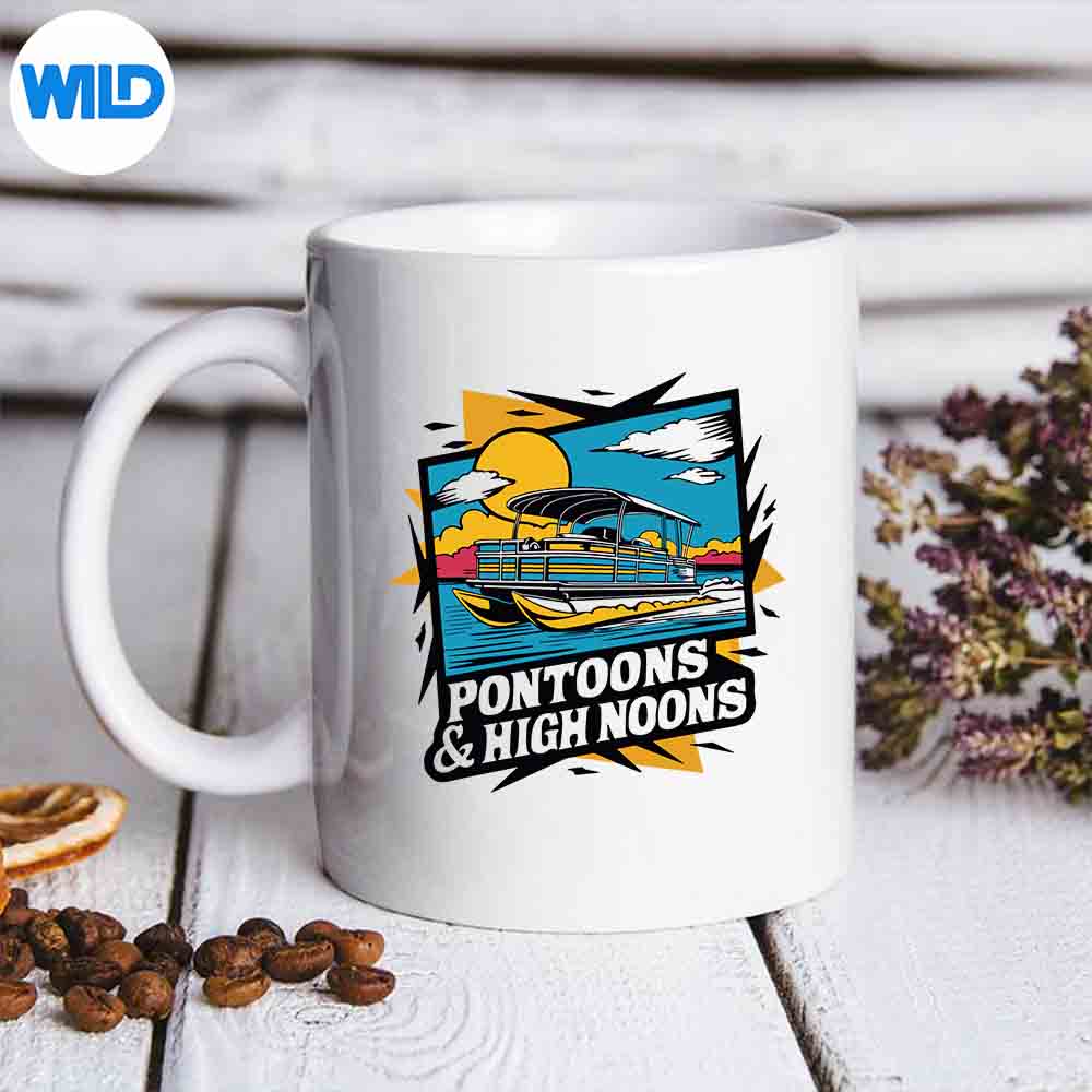 Pontoons And High Noons Retro Pontoon Boat SVG PNG 7 PontoonsAndHighNoonsRetroPontoonBoatmug
