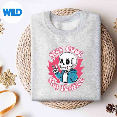 Retro Stay Cool Stay Positive Vintage Skeleton SVG PNG 4 RetroStayCoolStayPositiveVintageSkeletonsweater