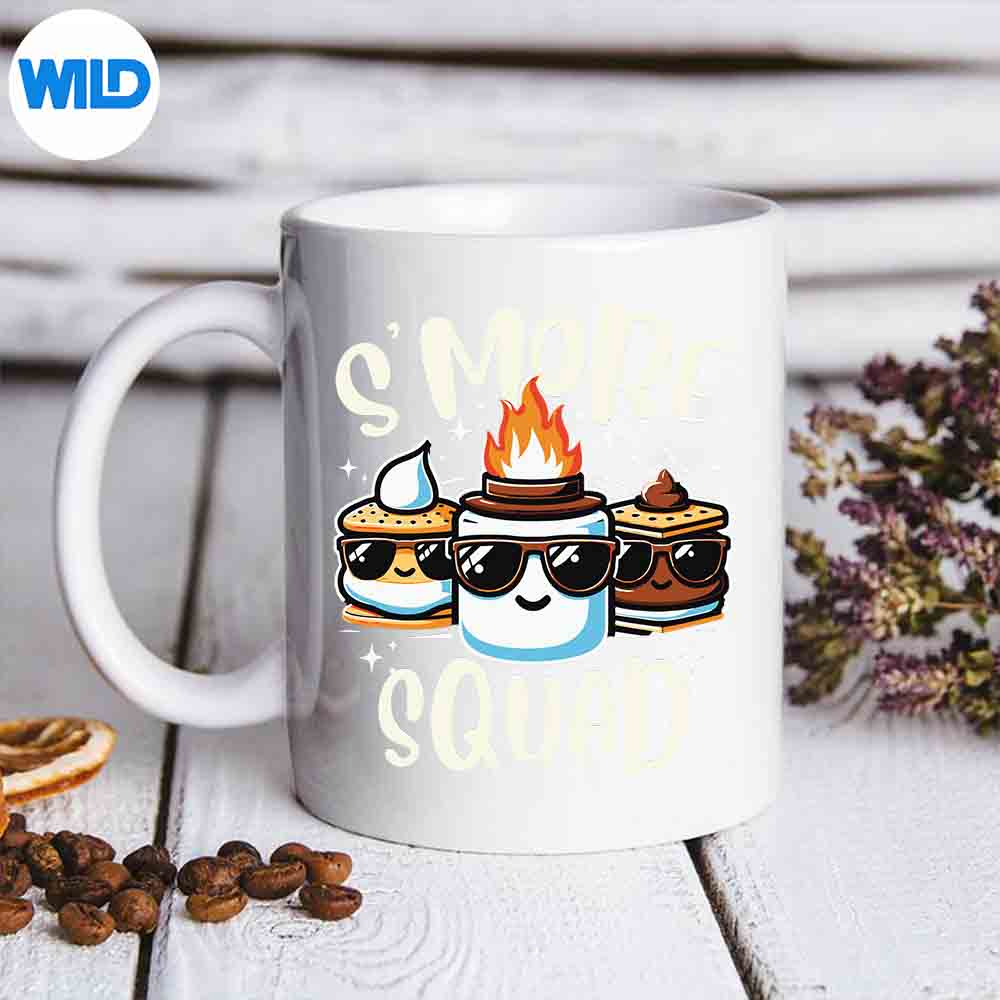 Smore Squad Camping Campfire Marshmallow Smores Digital Design 7 SmoreSquadCampingCampfireMarshmallowSmoresmug