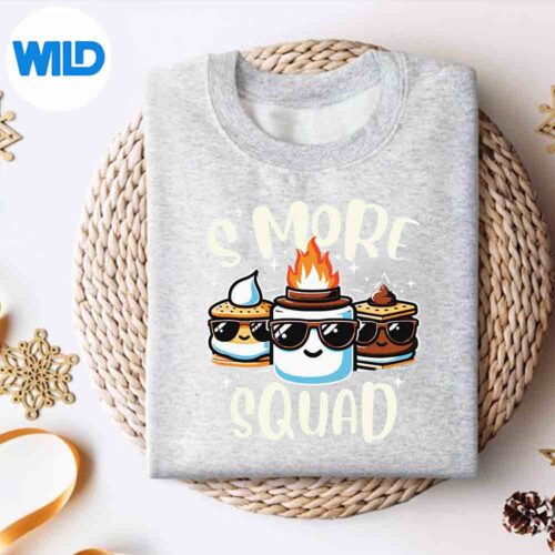 Smore Squad Camping Campfire Marshmallow Smores Digital Design 4 SmoreSquadCampingCampfireMarshmallowSmoressweater