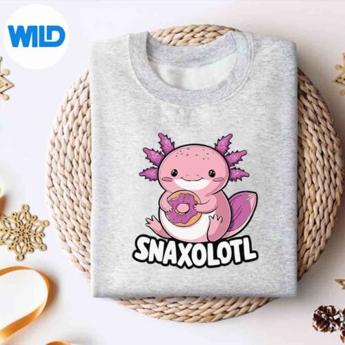 Snaxolotl Axolotl Donut Snaxolotl Vintage Cut File 4 SnaxolotlAxolotlDonutSnaxolotlVintagesweater