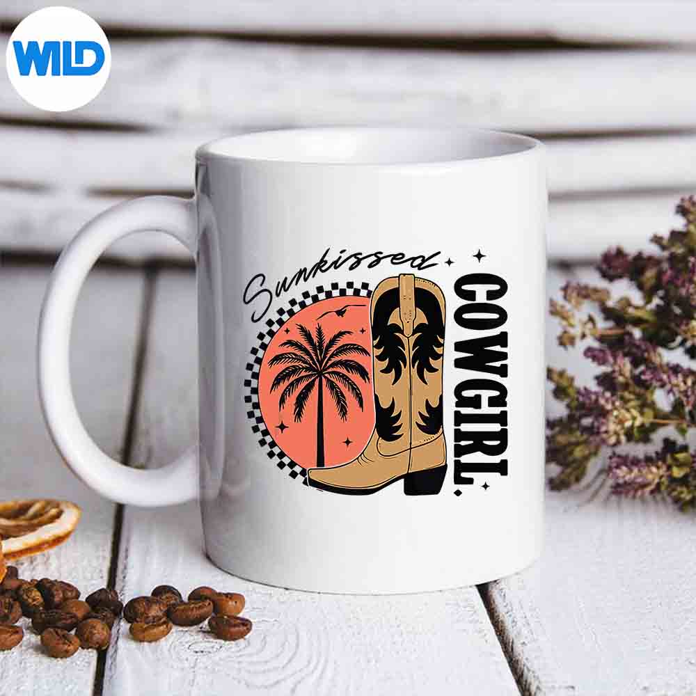 SunkissedCowgirlRetroWesternCowgirlBeachSummermug