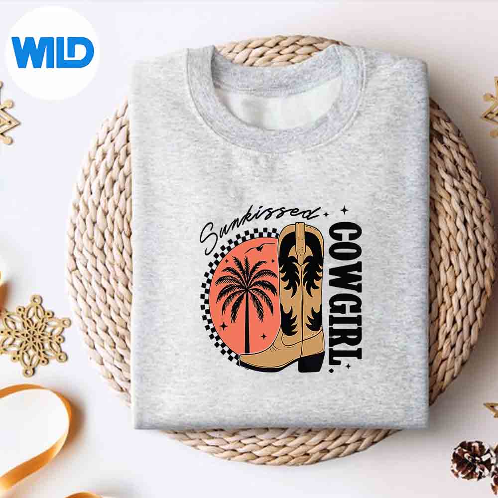 Sunkissed Cowgirl Retro Western Cowgirl Beach Summer Digital Design 2 Sunkissed Cowgirl Retro Western Cowgirl Beach Summer Digital Design - Image 2