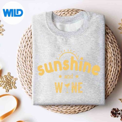Sunshine And Wine Vintage SVG PNG Digital Download 4 SunshineAndWineVintagesweater