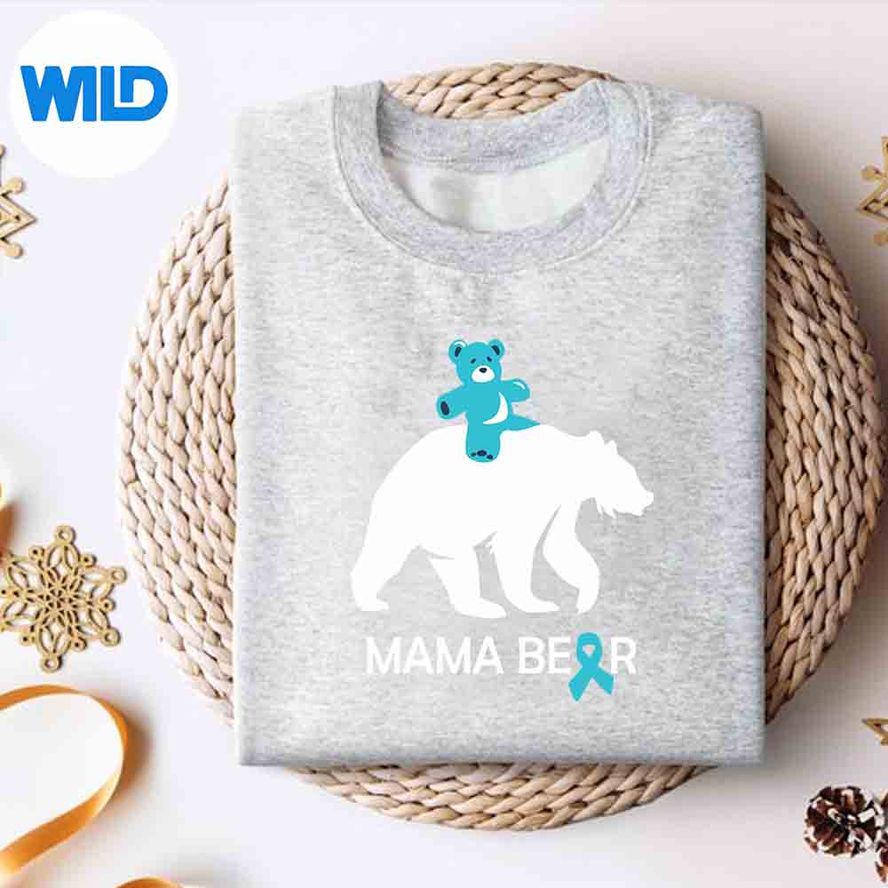 Alternative view of Allergy Mom Food Allergy Awareness Ribbon SVG PNG