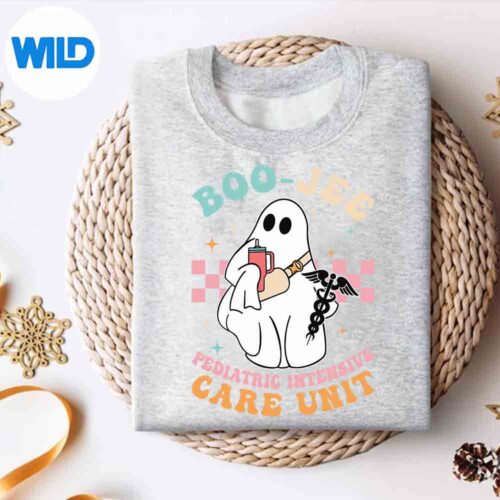 BooBooCrewPediatricIntensiveCarePicuHalloweenNursesweater